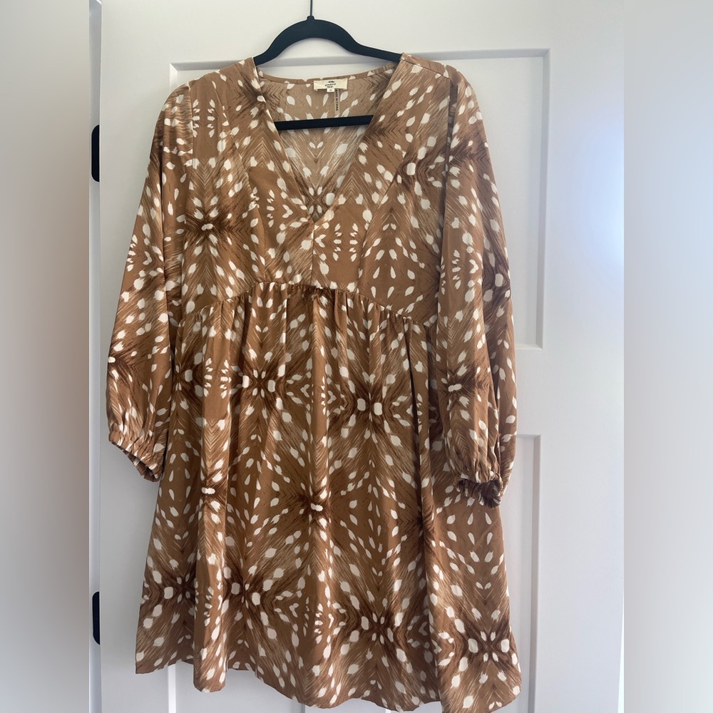 Entro Fawn Print Dress